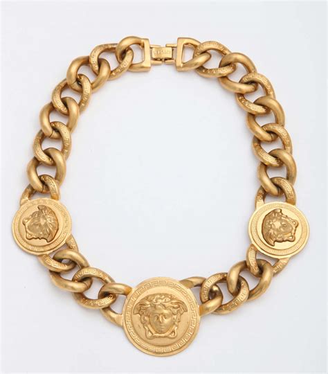 versace vintage necklace|Versace necklace women.